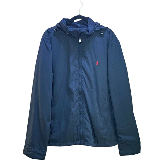Ralph Lauren Other - Ralph Lauren Men’s Aviator Navy Lightweight Hooded Water-Resistant Jacket NWT XL